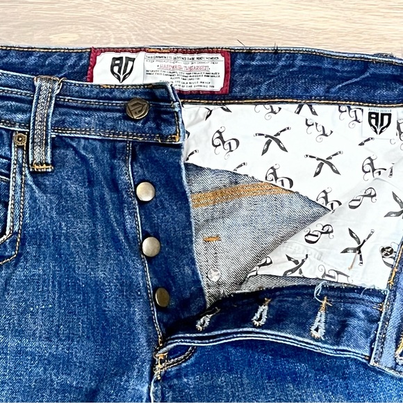 Artful Dodger mens Jeans Sz 33x31 Blue Straight Denim Hip Hop Skater Classiccore - Picture 5 of 15